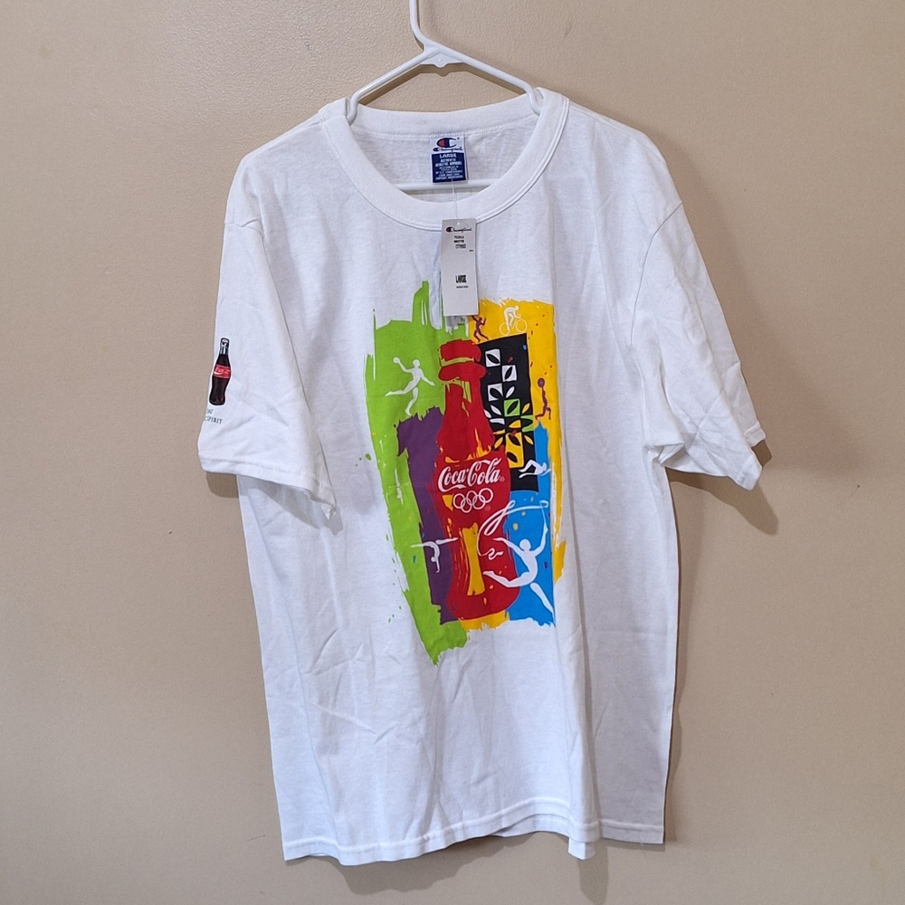 Vintage NWT Champion Coca Cola 1996 Atlants Olympics Tshirt